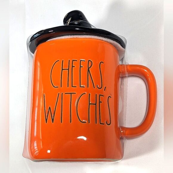 New Rae Dunn Halloween Cheers Witches Mug With Lid. - Picture 3 of 5